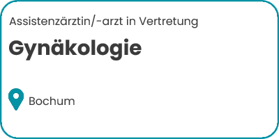 Assistenzarzt für Gynäkologie in Bochum